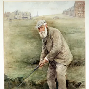 Tom Morris senior, British golfer, portrait, c1910