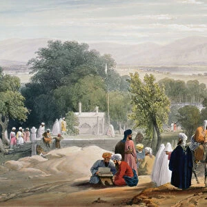 Tomb of Emperor Babur, Kabul, First Anglo-Afghan War 1838-1842. Artist: James Atkinson