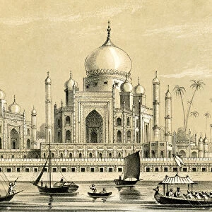 The tomb of the favourite Sultan of Akbar Khan at Agra, 1847