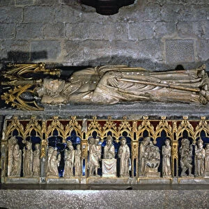 Tomb of Saint Narcissus. Sculpture in limestone and alabaster with traces of polychrome