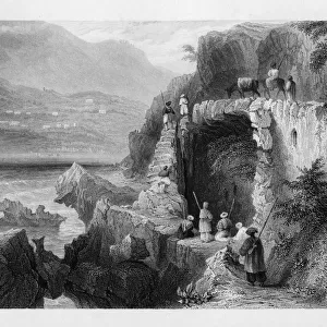 The tomb of St George, Bay of Kesrouan, Syria, 1841. Artist: MJ Starling
