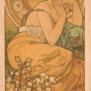 Topaz (From the series The gems). Artist: Mucha, Alfons Marie (1860-1939)