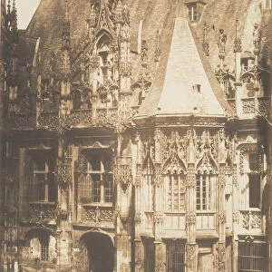 Tourelle du Palais de Justice, Rouen, 1852-54. Creator: Edmond Bacot
