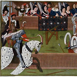 A tournament, c1350s, (1470)