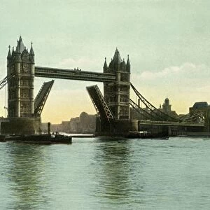 The Tower Bridge, c1900s. Creator: Eyre & Spottiswoode