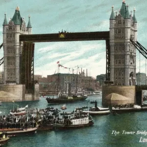 The Tower Bridge, London, c1910 The Tower Bridge, London, c1910