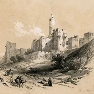 The Tower of David, Jerusalem, Israel, 1855. Artist: David Roberts