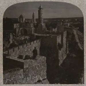 The Tower of David. The oldest portion of the Citadel, c1900