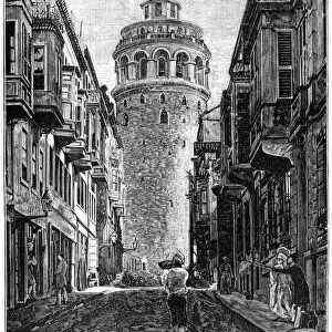 The Tower of Galata, Constantinople, 1900