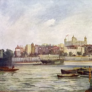 The Tower of London from across the Thames. Artist: Andre & Sleigh
