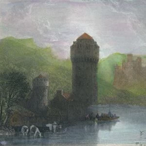 Tower of Niederlahnstein, 19th cenrury. Artist: Edward Goodall