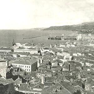 Town and harbour, Trieste, Italy, 1895. Creator: W &s Ltd