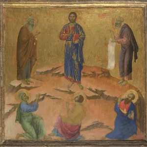 The Transfiguration of Jesus, ca 1308-1311. Artist: Duccio di Buoninsegna (1260-1318)