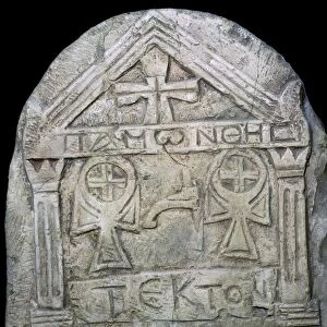 Transitional Coptic funerary Stela, 3rd Century