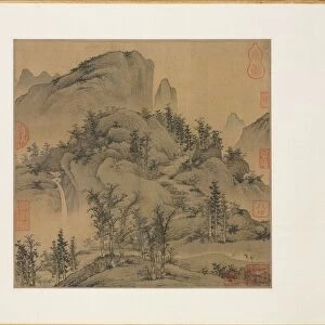 Travelers in Autumn Mountains, 1st half 1300s. Creator: Sheng Mou (Chinese, active c