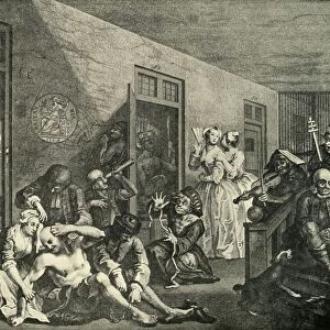 Treatment of the Insane, 1733, (1925). Creator: William Hogarth