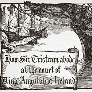 How Tristram abode at the court of King Anguish of Ireland, 1905
