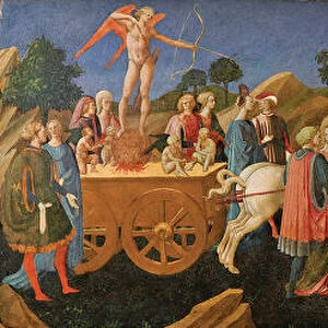 The Triumphs of Love, Chastity, and Death, c. 1450. Artist: Pesellino, Francesco di Stefano (1422-1457)