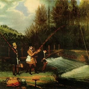 Trolling for Pike in the River Lea, 1831, (1941). Creator: James Pollard