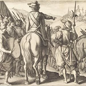 The Troops on the March, c. 1614. Creator: Jacques Callot