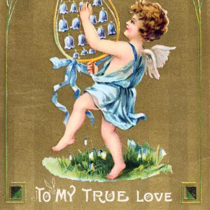 To My True Love, American Valentine card, c1910