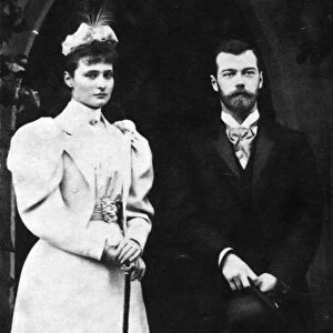 Tsarina Alexandra Feodorovna and Tsar Nicholas II of Russia, c1900