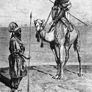 Tuaregs on a journey, North Africa, 1895. Artist: Ivan Pranishnikoff