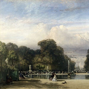 The Tuileries Gardens, 1858. Artist: William Wyld