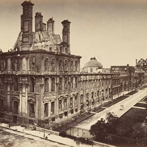 Tuileries Palace, Burned. General View, 1871. Creator: Alphonse J. Liebert