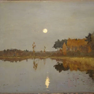 Twilight. Moon, 1899. Artist: Levitan, Isaak Ilyich (1860-1900)