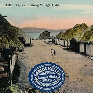 Typical Fishing Village, Cuba, 1912