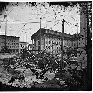 U. S. Treasury before completion. Washington, D. C. ca. 1860. Creator: Unknown