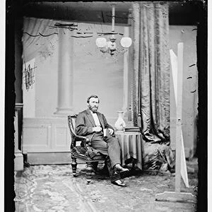 Ulysses S. Grant (seated), between 1865 and 1880. Creator: Unknown