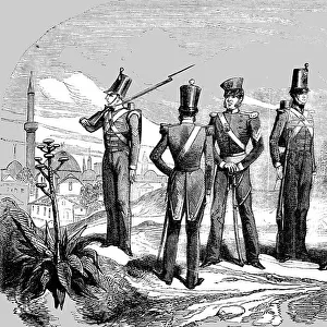 Uniforms of British Soldiers at Scutari, 1854. Creator: Unknown