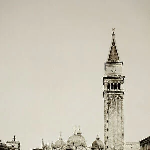 Untitled (96), c. 1890. [St Marks Basilica and Campanile, Venice]. Creator: Unknown