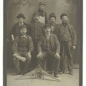 Untitled [group portrait of workmen / engineers], 1866 / 99. Creator: Bonnie J. Brown