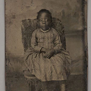 Untitled (Portrait of a Seated Girl), 1880. Creator: Unknown