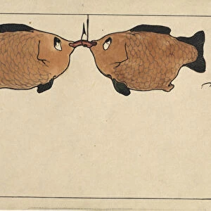 Untitled (Two fishes, a hook, a worm), 1901