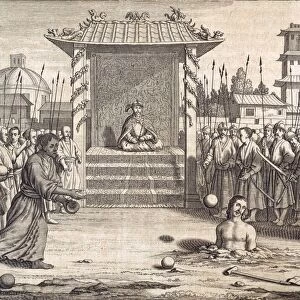 A Usurper Stoned to Death?, pub. 1672. Creator: Philip Baldaeus (1632-1672)