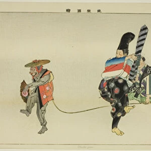 Utsubo-saru, from the series "Pictures of No Performances (Nogaku Zue)", 1898. Creator: Kogyo Tsukioka. Utsubo-saru, from the series "Pictures of No Performances (Nogaku Zue)", 1898. Creator: Kogyo Tsukioka