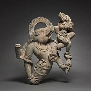 Vahara, Boar Incarnation of Vishnu, 700-800s. Creator: Unknown