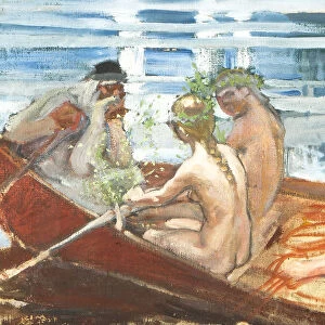 Vainamoinens Boat-ride (Vainamoisen venematka), 1905