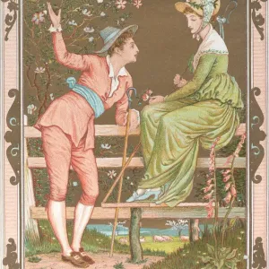 Valentine, 1876. Creator: Walter Crane
