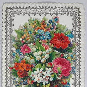 Valentine - Mechanical bouquet, holidays, wedding, ca. 1875. ca. 1875. Creator: Anon