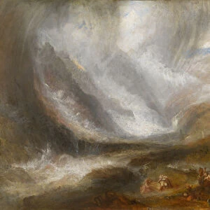 Valley of Aosta: Snowstorm, Avalanche, and Thunderstorm, 1836 / 37. Creator: JMW Turner