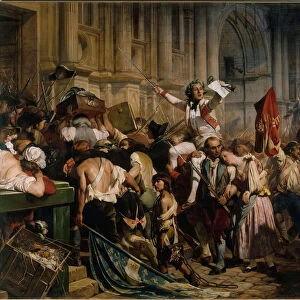 The Vanquishers of the Bastille before the Hotel de Ville, July 14, 1789