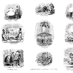 Various Cartoons, 1829. Artist: George Cruikshank