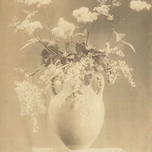 Vase of Flowers, 1860s. Creator: Unknown