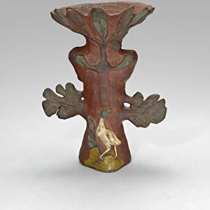 Vase in the Form of a Tropical Plant with Bird and Deity, 1887 / 88. Creator: Paul Gauguin