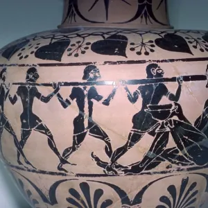 Vase-painting of the story of the Cyclops from the Odyssey